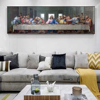 Pēdējo Vakariņu Audekls Mākslas Gleznas, Reprodukcijas Klasiskā Kristiešu Sienu Mākslas Audekls Izdrukas Da Vinci Kristiešu Sienas, Attēlus,