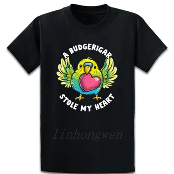 Budgie Putnu Budgerigar Parakeet T Kreklu Dizaineris Fit Vēstules Kawaii Pavasara Pār Izmērs S-5XL Tee Kreklu Ērts Krekls