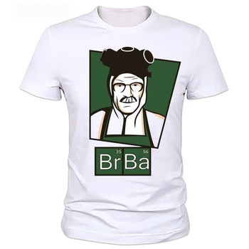Breaking Bad T Krekls Augstākās Kvalitātes O Kakla Heisenberg Vīriešu T Kokvilnas Ar Īsām Piedurknēm Drukāt Gadījuma BreakingBad Druka T Kreklu, Lai Cilvēks