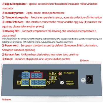 HTMC-5 Automātisko Olu Inkubators DIY Nemainīga Temperatūra, Olas Inkubācijas Lodziņā Piederumi Olu Inkubators Kontroliera Aksesuāri