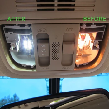 12Pcs White LED Spuldzes Interjera Iepakojuma Komplektu Ford Explorer 2002 2003 2004 2005 Kartes Dome Licence Plate gaismas Ford-B-11