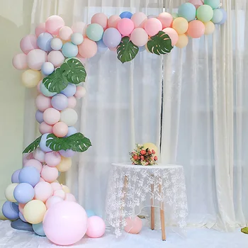 50/100gab 10inch Macaron Krāsas Lateksa Baloni, Kāzu Dekorēšana dzimšanas dienas svinības rotājumus bērniem globos babyshower puse dekori