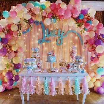 50/100gab 10inch Macaron Krāsas Lateksa Baloni, Kāzu Dekorēšana dzimšanas dienas svinības rotājumus bērniem globos babyshower puse dekori
