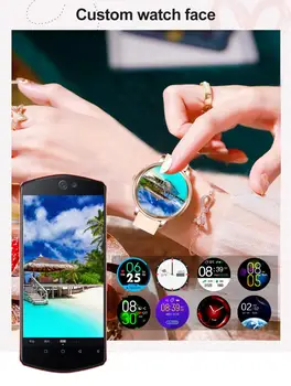 MK20 Smart Skatīties Pilnu Touch Screen Sieviešu Smartwatch Meitenēm Savietojams Ar Android Un IOS MK20 Smart Aproce Pulksteņi Ierīces