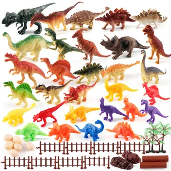 50gab Simulācijas Dinozauru Rotaļlietu Komplekts Dinozauru Uzglabāšanas Kaste Bērniem Rotaļu Apdares Svētku Dāvanu