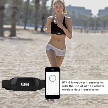Smart Bluetooth 4.0 Sirds ritma Monitors Sensors Krūšu Siksna Fitnesa Aprīkojums iOS Android Tālrunis