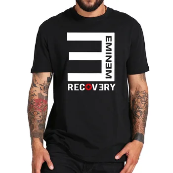 ES Izmērs Kokvilnas T Krekls Reperis Eminem Topi Vienā Reģenerācijas Burts E Dizaina Tee Radošās Vasaras Īsām Piedurknēm Mīksts Krekls