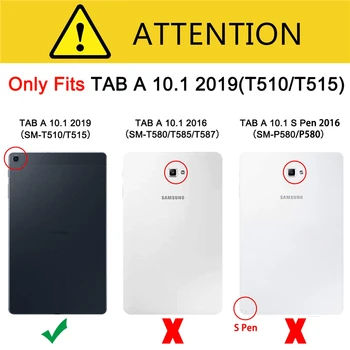 Samsung Galaxy Tab 10.1 2019 Gadījumā PU Ādas Magnētisko Flip Cover For Samsung Galaxy Tab 10.1