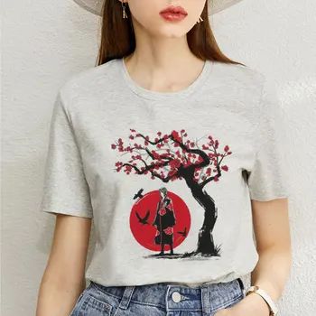 Moderns Sieviešu T Naruto modes Sasuke 2020. Gada Vasaras Harajuku T-krekls Japāņu Anime Smieklīgu T Kreklu Streetwear Topi, Sieviešu t-veida