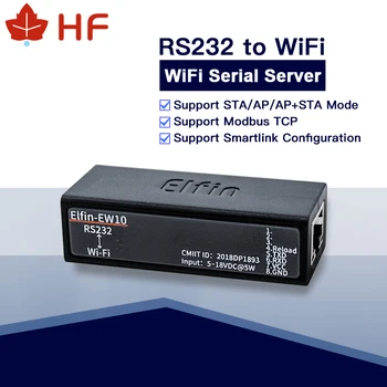 HF Elfin-EW10/EW10A Plašu Spriegums 5~36V DTU Bezvadu Tīkla Ierīces Modbus TPC IP Funkcija, RS232, RJ45, lai WIFI Sērijas Serveri
