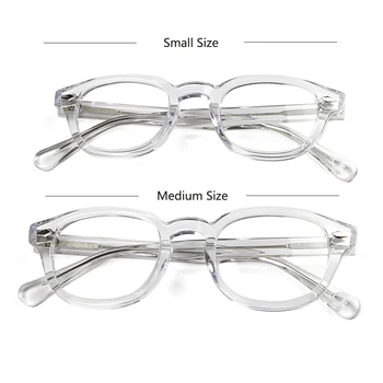 Acetāta Optisko Briļļu Rāmis Vīriešu, Sieviešu Retro Apaļas Brilles Pārredzamu Mazie Un Vidējie Brilles Rāmis Recepšu Brilles