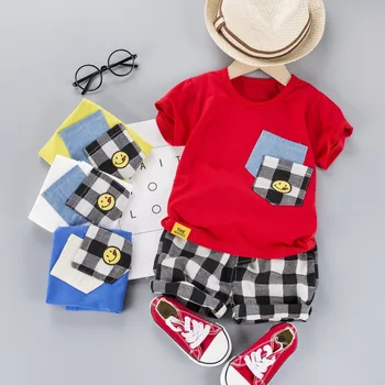Toddldr Zēnu Apģērbu Komplekti 2020. Gada Vasaras Zēnu T-krekls+Šorti 2gab Apģērbs Bērniem, Apģērbs Zēns, Sporta Tērps 1 2 3 4 Gadu