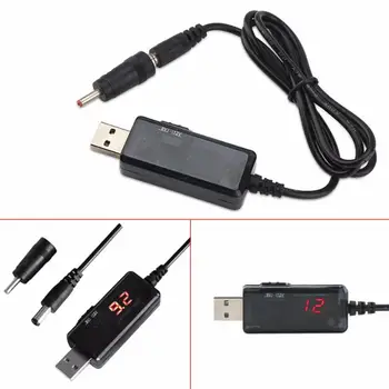 Ihens5 Jauda Conveter USB 5 V DC 12 V 3.5 mm X 1.35 Mm Kabeļa Adapteris USB Pastiprinātājs Barošanas Maršrutētāju, Automašīnas Ierīce