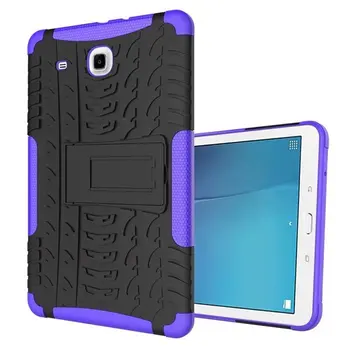 Tablet Case for Samsung Galaxy Tab E 9.6 T560 T561 SM-T560 SM-T561 Ietekmes Hibrīda Bruņas Statīvs Grūti TPU+PC Stāv Vāks+pildspalva
