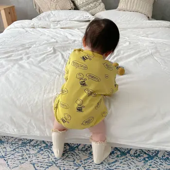 Baby Boy Apģērbs Rudens Bērnu Jumpsuit Jaundzimušo Karikatūra ar garām Piedurknēm Kokvilnas Apģērbs Mazulim Meitene Romper Zīdaiņu Apģērbs, 3-6M Bērniem