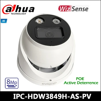Dahua IP Kameras IPC-HDW3849H-KĀ-PV 8MP, Pilna krāsu Aktīvās Pretošanās, Fiksēta fokusa Ābola WizSense Tīkla Kameras SMD POE Plus
