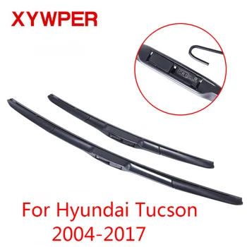XYWPER slotiņām par Hyundai Tucson MK1 MK2 MK3 2004 2005 2006 2007 2008-2017 Auto Piederumi Mīkstas Gumijas Vējstiklu Tīrītāji