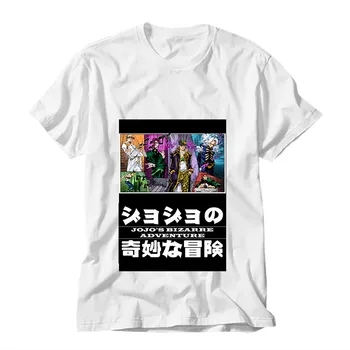 Anime Jojo Dīvaino Piedzīvojumu / Killer Queen kokvilnas t krekls vīriešiem gadījuma t-krekls pusaugu zēnu lakrosa o-veida kakla īsām piedurknēm topi tshirt