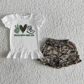 Toddler Meiteņu Tērpiem, Zaļš T-Krekls, Tunika Top Leopards Šorti Bikses Vasaras Gadījuma Valkāt Bērni