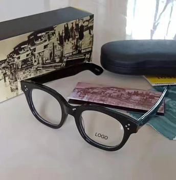 Džonijs Deps Vīriešu un Sieviešu Optisko Acetāta Rāmis Retro Stila augstākās Kvalitātes Brilles 083