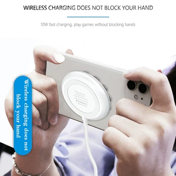 Qi Bezvadu Lādētāju piesūcekni Adsorbcijas Lādētāju Spēlēt Spēli iPhone 11 Xs X Samsung S20 10W Ātru Bezvadu Lādēšanas Paliktņa Mini