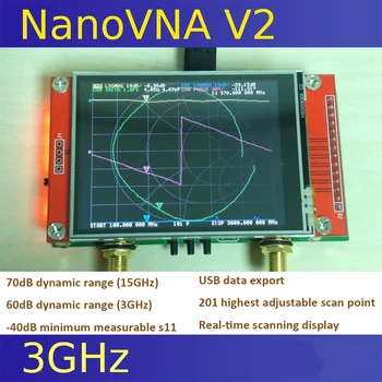 2.8 collu Jaunāko NanoVNA V2 3G Vektora Tīkla Analizatoru, S-A-A-2 Īsviļņu HF, VHF UHF Tīkla Antenu Analyzer H2-006