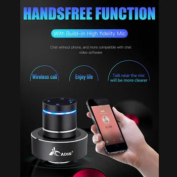 Adin 26W Vibrācijas Runātājs Bezvadu Subwoofer Bluetooth Stereo Bass Touch Rezonanses Surround Lodziņā NFC Skaļrunis Portatīvo Āra