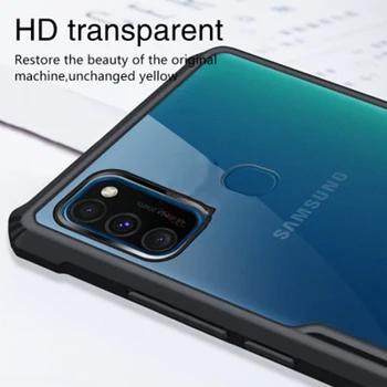 Triecienizturīgs Gadījumos, Samsung Galaxy M31 Pārredzama Atpakaļ Ietilpst Ultra Plānais Samsung M31 drošības spilvens Mobilo Telefonu Gadījumos Fundas