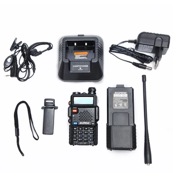 Baofeng UV-5R 3800 Walkie Talkie 5Watts Dual Band UHF 400-520MHz VHF 136-174MHz divvirzienu Radio uv82 uv-82 UV5R pārnēsājamās CB Radio