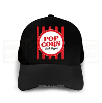 Vecās Modes Popkorns Kostīmu T Beisbola Cepure Halovīni Triks Vai Ārstēšanai