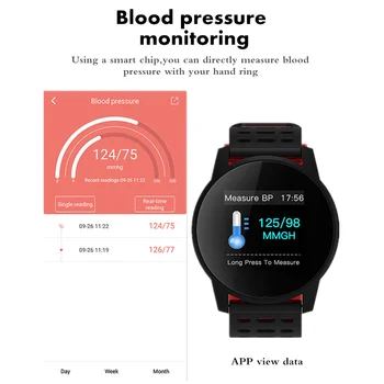 Top Sporta Smart Skatīties Vīrieši Sievietes Sirds ritma Monitors asinsspiediens Fitnesa Tracker Smartwatch GPS Sporta Skatīties uz Android vai Ios
