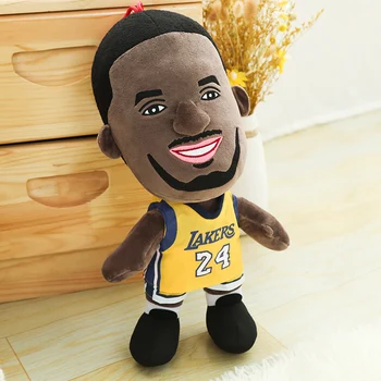 Uz visiem laikiem kobe plīša rotaļlietas basketbola zvaigzne pildījumu lelle dāvana puisim dzimšanas dienas dāvana faniem suvenīru