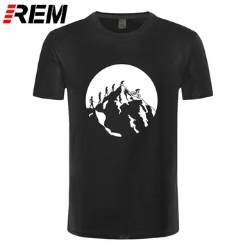 Vasaras T-Krekls Vīriešiem ar Īsām Piedurknēm Attīstība Kalnu Riteņbraukšanas t-krekli Printing Krekls Camisetas Homme