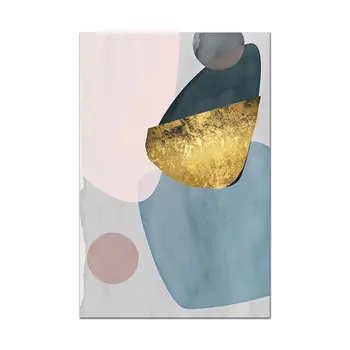 Ģeometrisko Plakātu mēness Kanvas Glezna Abstra Formas Augu Sienas Art Attēlus Dzīvojamā Istaba Mūsdienu Dekoratīvo Prins Uz Sienas