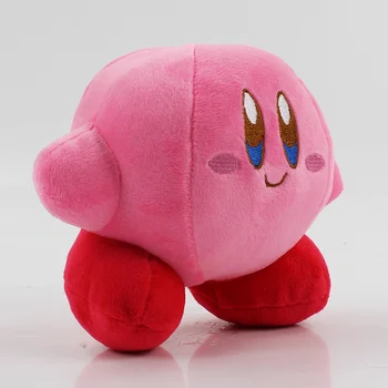 3pcs/partija, 13-18 cm gudrs Kirby plīša karikatūra lelle, rotaļlieta, kawaii rozā sarkana dzeltena Kirby Star pildīti ar mīkstu kokvilnas lelle paredzēta bērniem dāvanu