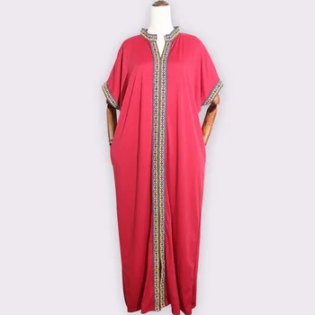 Āfrikas Drukāt Kleitas, Sievietēm, Plus Lieluma Musulmaņu Maxi Kleita Dashiki Dimanta Āfrikas Drēbes Abaya Dubaija Boubou Drēbes Āfrikas Kleita