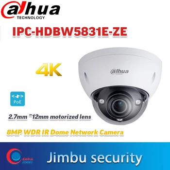 Dahua 8MP 4K IP kameras IPC-HDBW5831E-ZE WDR Tīkla h.265 IR50m PoE+ 2.7 mm ~12mm motorizētu objektīva IK10 Micro SD atmiņas 128GB