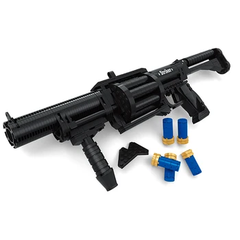 Lielgabals Modeli, Rotaļlietas, Pistoles Celtniecības Bloki PUBG SWAT Ieroču M16 AK47 M45 MP7 Snaiperis Šautene Desert Eagle Modelis Rotaļlietas bērniem