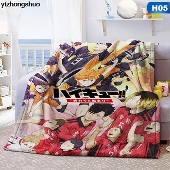 Anime Haikyuu!! Maiga, Silta Coral Fleece Plīša Mest Segu, Gultas Segas Flaneļa Guļamistaba Lapa Cosplay Ziemas Sega 100*150cm