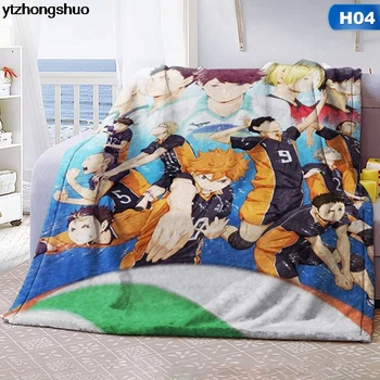 Anime Haikyuu!! Maiga, Silta Coral Fleece Plīša Mest Segu, Gultas Segas Flaneļa Guļamistaba Lapa Cosplay Ziemas Sega 100*150cm