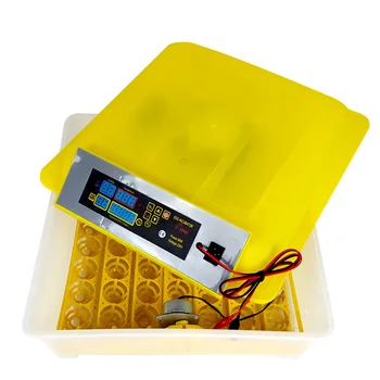 Saprātīga 48 Olu inkubatoru Vistu Brooder Pilnībā Automātiska Digitālā kontrole kārta olu Inkubatoru mašīna vistas, paipalas inkubators