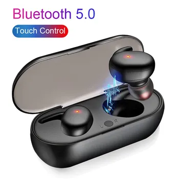 Bluetooth 5.0 bezvadu austiņas stereo in-ear TWS trokšņa samazināšanas austiņas Android, IOS sistēma, kas mobilo tālruni ar mikrofonu