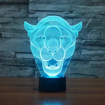 [Septiņu Neona]bezmaksas Piegāde lauva Akrila 7Colors Galda Lampas, 3D Lampas Jaunums Led Nakts Gaisma Millennium Falcon Gaismas
