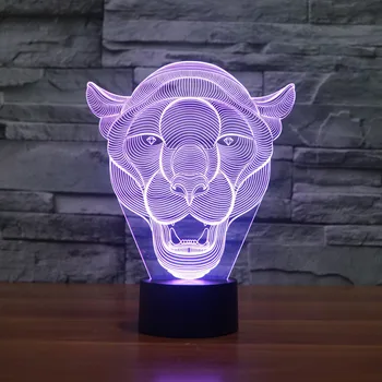 [Septiņu Neona]bezmaksas Piegāde lauva Akrila 7Colors Galda Lampas, 3D Lampas Jaunums Led Nakts Gaisma Millennium Falcon Gaismas