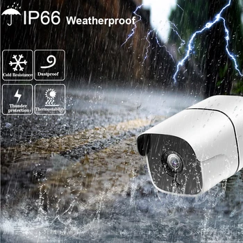 POE IP 5MP Iela Kameru uzraudzības Sejas captur kamera 36pcs ir Led IS-CUT Filtrs HD Ūdensizturīgs Āra Nakts Redzamības Onvif