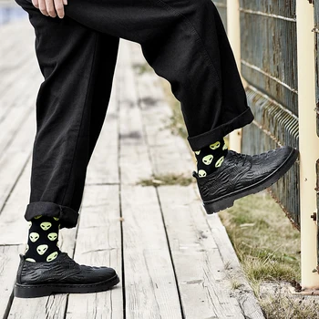 Krokodils Graudu vīriešu Mokasīni Ikdienas apavi īstas ādas atpūtas Elpojošs cilvēks, Mīksta grunts sporta apavi Pavasarī black čības