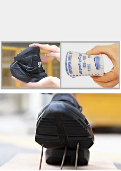 Drošības kurpes vīriešu darba apdrošināšanas kurpes ultra light mīksta grunts vīriešu anti-sagraut tērauda darba kurpes vīriešu jaunu 2019 pārgājienu apavi