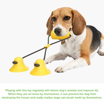 Interaktīvās Suņu Rotaļlietas, Evakuatora Kukurūzas Spēlēt Suns Spēle piesūcekni Pet Rotaļlietas, Pārtikas Kara Apmācības Zobu Tīrīšanu, lai Atrisinātu Mājdzīvnieki Trauksme