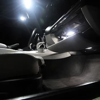 Edislight 13Pcs Canbus Balta, Ledus Zila LED Lampas, Auto Spuldzes Interjera Pakete Komplekts 2011-2017 Jeep Grand Cherokee Kartes Dome Gaismas