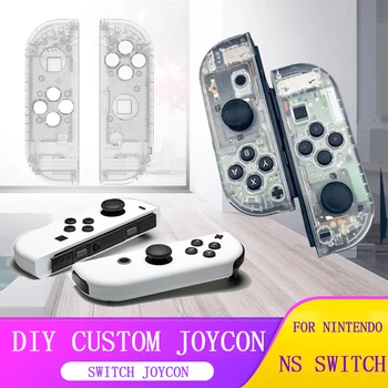 Nintendo Slēdzis NS NX Prieks-Con Kontrolieris DIY Custom Nomaiņa Mājokļu Prieku Mīnusi Balts Apvalks Gadījumā Nintendo Slēdzis Joycon